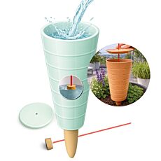 Système d'irrigation Bio Green «HydroCone» Réservoir d'eau en argile de 1,8 l pour plantes turquoise