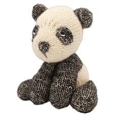 Hardicraft Strickset «Panda Mees», DIY-Set für ca. 20 cm grosses Kuscheltier