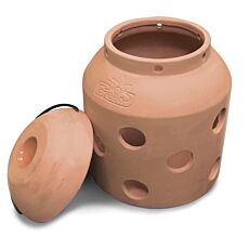 Porte-bougie Bio Green «FireFly», terre cuite, forme champignon