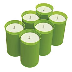 Bio Green Kerzen «FireFly», 6er-Set, Brenndauer 42 h