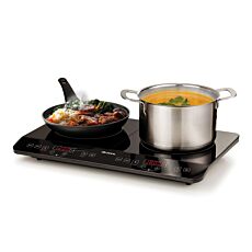 Double plaque à induction Ariete, 2 zones de cuisson, commande tactile, 3500 W