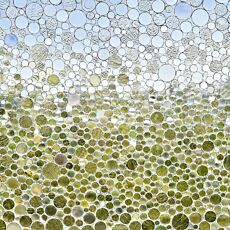 Statische Fensterfolie «Codol», halbtransparenter Sichtschutz, wiederverwendbar