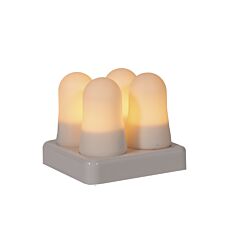 Miniflammer-Set mit Aufladestation, 4-teilig