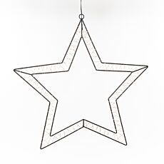 LED-Dekostern, Ø 50 cm, schwarz