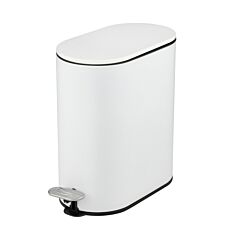 Poubelle à pédale «Collungo», 5 L, système de fermeture automatique Easy-Close blanc