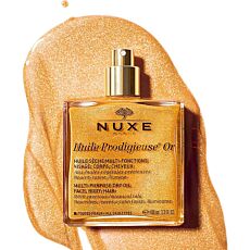 Huile sèche chatoyante Nuxe «Huile Prodigieuse® Or», pour le visage, le corps et les cheveux, 100 ml