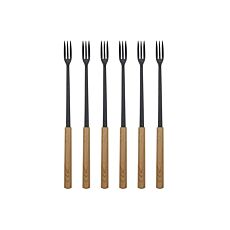 Fourchettes à fondue au fromage en bois 24,5 cm