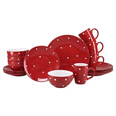Geschirr-Set «Polka Dots», 16-teilig, für 4 Personen