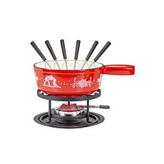 Käsefondue-Set «Bonjour Suisse», 9-teilig für 6 Personen