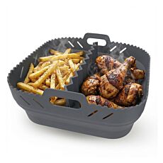 GOURMETmaxx Silikonbackform, 2-teilig, für Heissluftfritteusen ab 4 l, bis 230 °C
