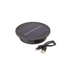 Solarlampe für Laternen, 2 Lichtfarben, schwarz