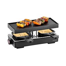 Trisa Raclette «Style 2», Grillplatte aus Aluguss, 2 Pfännchen