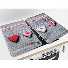 Abdeckplatten «Herzen», 2er-Set