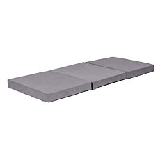 Matelas pliable en mousse, format compact avec sac de transport – gris