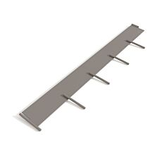 Bordure de plate-bande en métal, lot de 10 anthracite