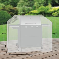 Housse de protection pour barbecue à gaz, Oxford 600D, 112 x 118 x 50 cm