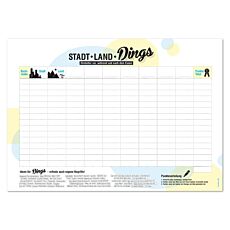 Set de table en papier «Ville, Campagne, Chose», 50 feuilles, bloc de jeu