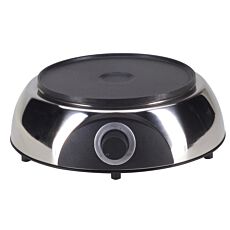 Elektro-Rechaud 1400 W, mit Heizplatte Ø 17 cm – silber