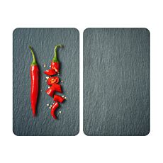 Plaques de recouvrement en verre, Cayenne, 30x52 cm