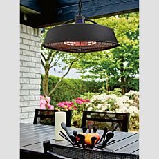 Chauffage de terrasse lampadaire, rayon de chauffe de 360°, 2100 W