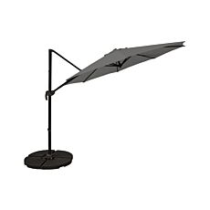 Parasol, Ø 270 cm, avec fonction inclinaison et porte-parapluie