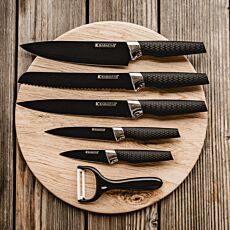 Set de couteaux, Premium Black, 6 pièces