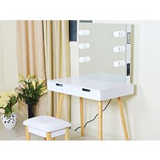 Coiffeuse avec miroir, blanc