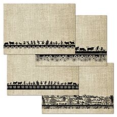 Set de table en papier «Swiss Tradition 3», 48 feuilles, motif découpé