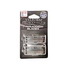 2 lames de rechange pour le rasoir Velform Full Body Razor