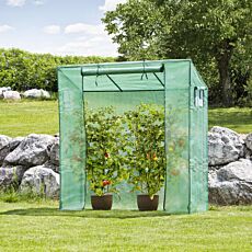 Tomatenhaus mit Metallgestänge, verschliessbar