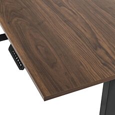 Elektrisches Sitz-/Stehpult FlexDesk, höhenverstellbar nussbaum