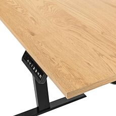 Elektrisches Sitz-/Stehpult FlexDesk, höhenverstellbar natur