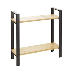 Regal im Industrial Style, Bambus/Metall