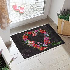 Türmatte Blossom Heart Home, 50 x 75 cm, rutschfest & waschbar