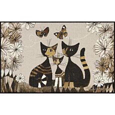 Rosina Wachtmeister Fussmatte «Gatti con Fiori» – 75x120 cm