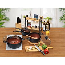 Pfannen-Set, 8-teilig inkl. Glasdeckel