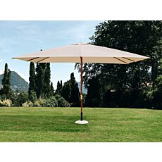 Parasol «Syros», support en bois avec poulie – LoxLaxH: 400x300x270 cm
