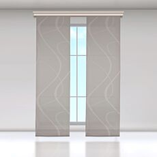 Panneau coulissant transparent