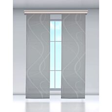 Schiebevorhang transparent grau