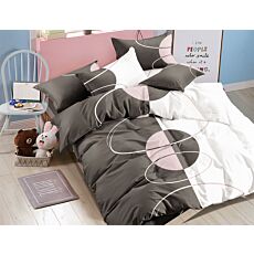 Fourre de duvet «Tania» 200 x 210 cm + 2 taies d'oreiller 65 x 65 cm, violet rose