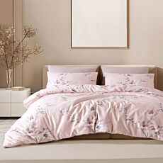 Parure de lit avec motif floral romantique