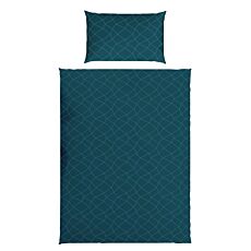 Linge de lit au motif moderne en losanges
