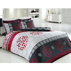 Linge de lit avec motif décoratif à cercles