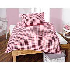 Karierte Bettwäsche im Landhausstil, 160x210 cm