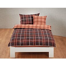 Linge de lit au design à carreaux traditionnel