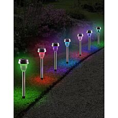 Lampes solaires LED «Multicolor», 10 pièces