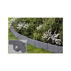 Bordures de plate-bande imitation pavé, 10 pièces