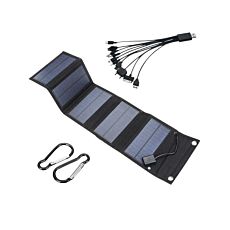 Faltbares Solarpanel, 12 W, Masse geschlossen B 18,5 x H 3 x T 12 cm