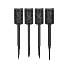 Solarlampe «Torche», 4 Stück, mit Erdspiess