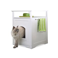 Meuble WC pour chat